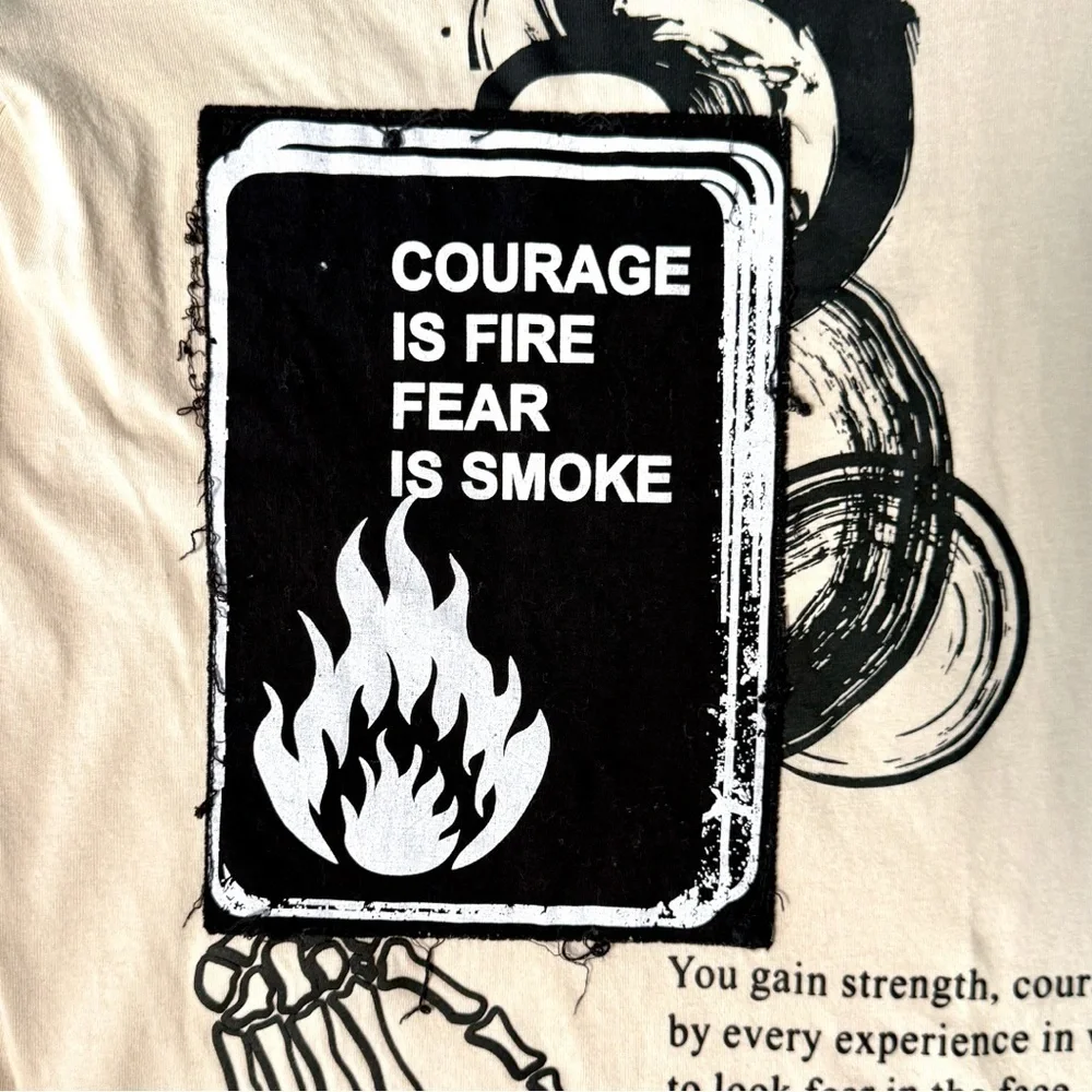 Men's Graphic Tee Seven Souls Motivational T-Shirt Victory Challenge Courage